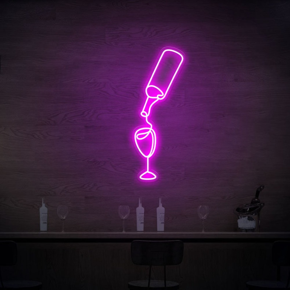 Wine Beer Store - Luces Led de neón para vino,
