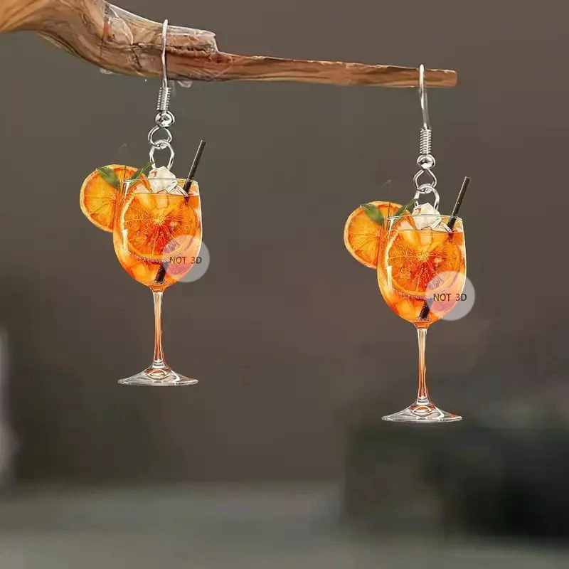 Wine Beer Festival - Pendientes de diseño plano 2D con