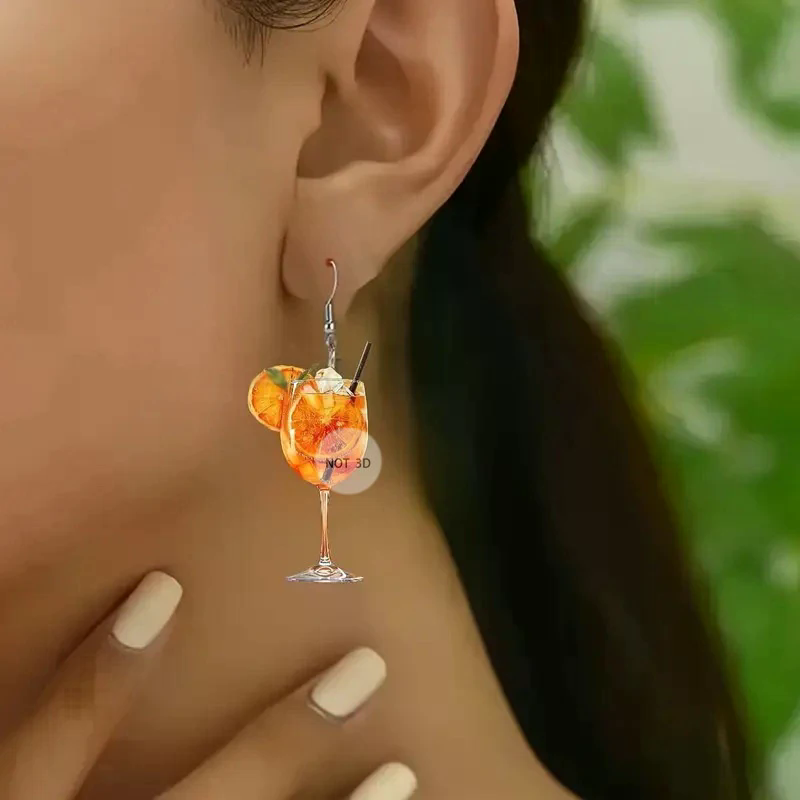Wine Beer Festival - Pendientes de diseño plano 2D a