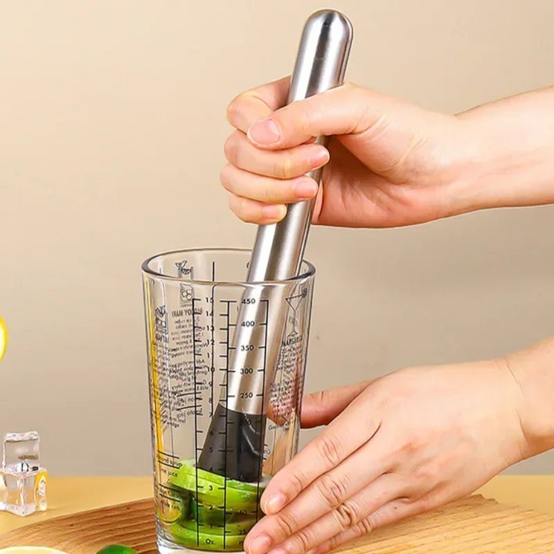 Muddler Cocktail Bar - Martillo de hielo triturado de acero