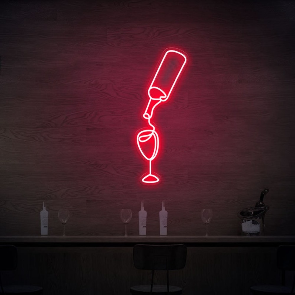 Luces Led de neón para vino, d - Wine Beer Store reseña y precio
