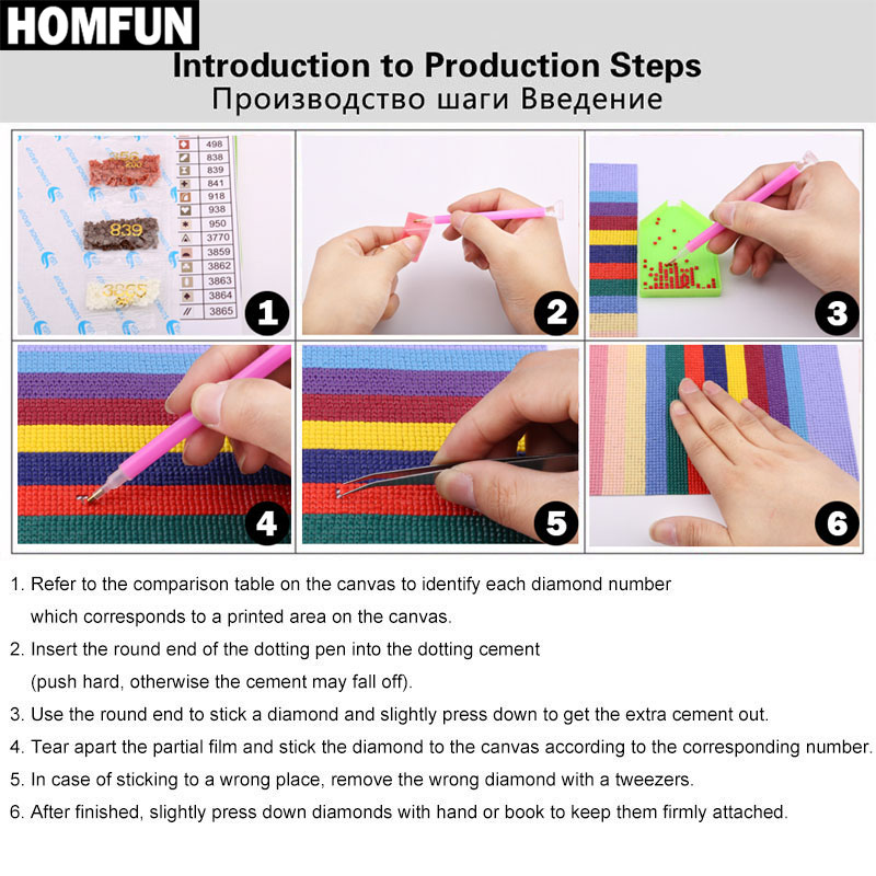HOMFUN pintura de diamante pun - Beer Wine Up reseña y precio