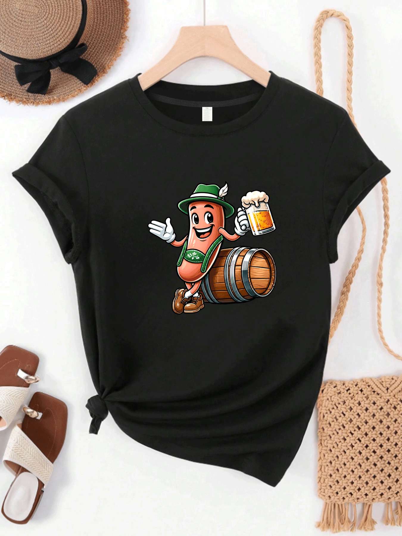 【MYJ062655】Camiseta para mujer - Wine Beer Festival reseña y precio