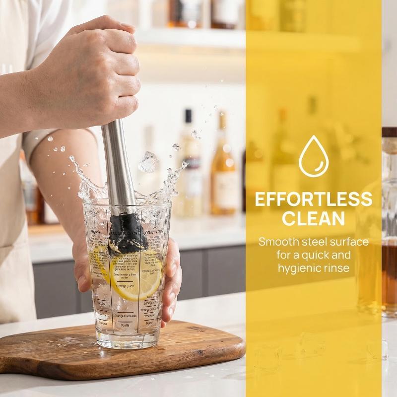 Martillo de Hielo Resistente,  - Muddler Cocktail Bar reseña y precio