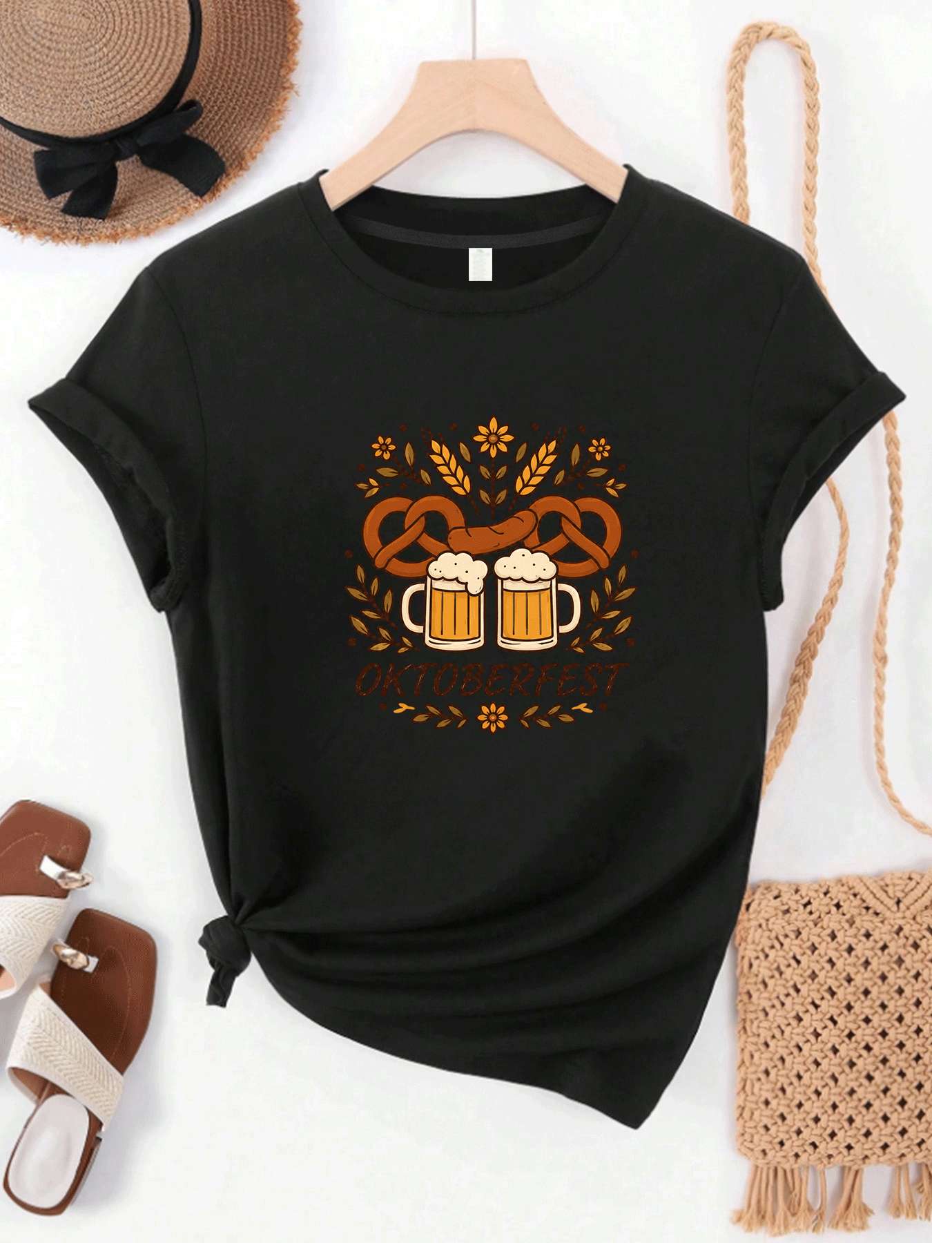 【MYJ062633】Camiseta para mujer - Wine Beer Festival reseña y precio