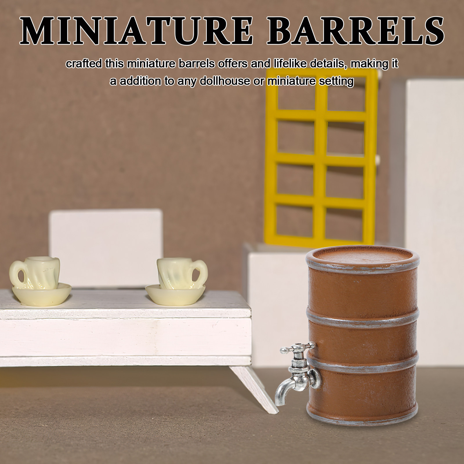 2 Piezas de Barriles de Madera - Wine Beer Garden reseña y precio