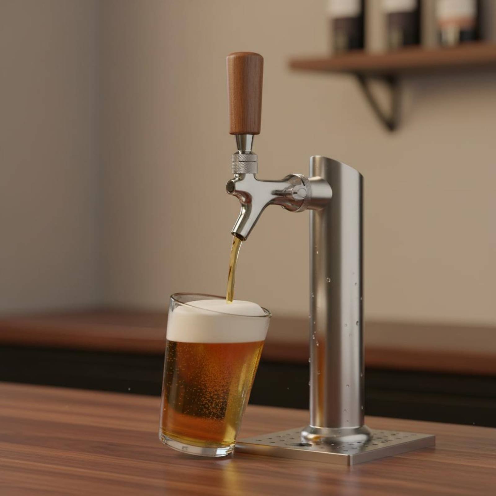 Manija Corta de Madera para Gr - Wine In Beer reseña y precio